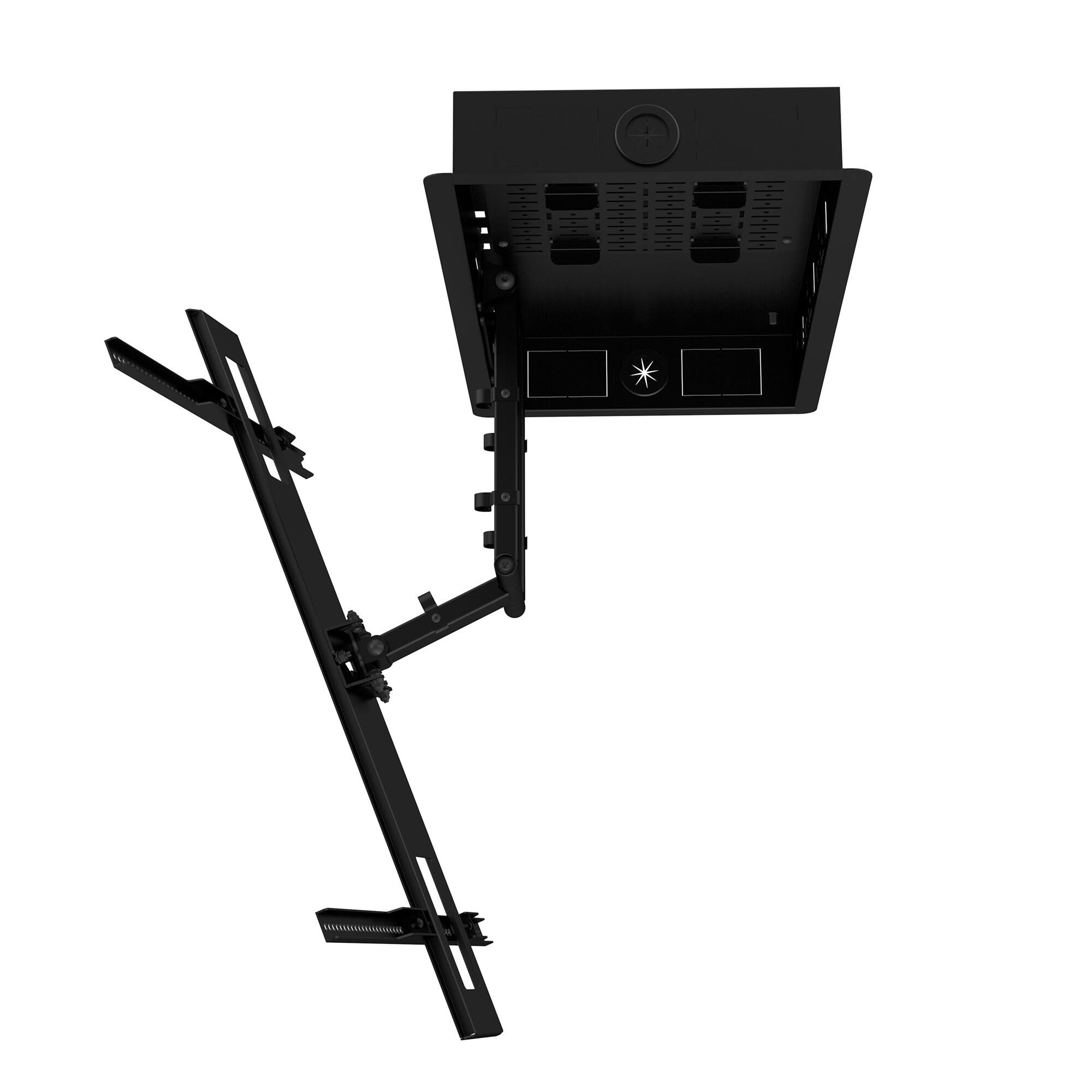 Alt View 2. Kanto - Kanto R600 Recessed In-Wall TV Mount for 65"- 90" TVs - Black.