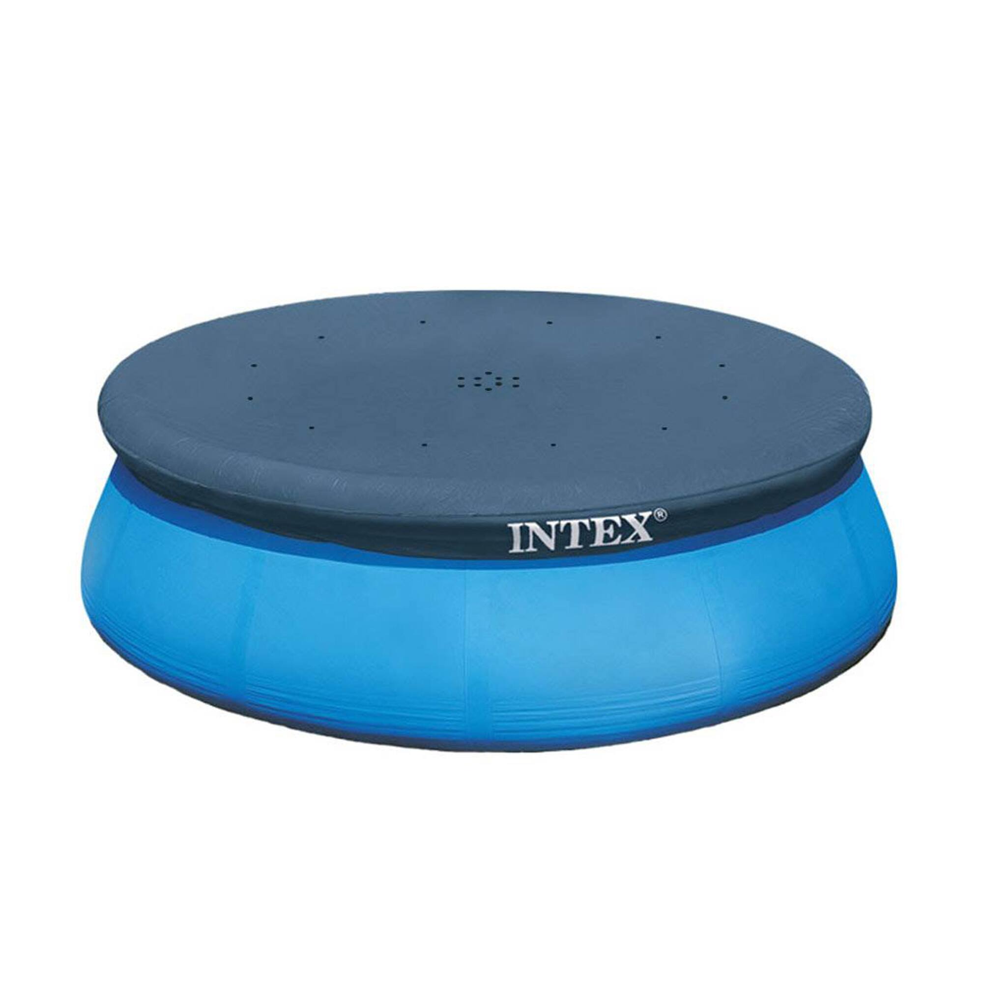 Alt View 2. Intex - Intex 10' Easy Set Above Ground Swimming Pool Vinyl Round Cover Tarp + 8' Cover.