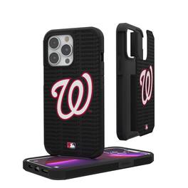 Keyscaper - MLB - Washington Nationals iPhone Text Backdrop Rugged Case - 12 Pro Max - Multicolor