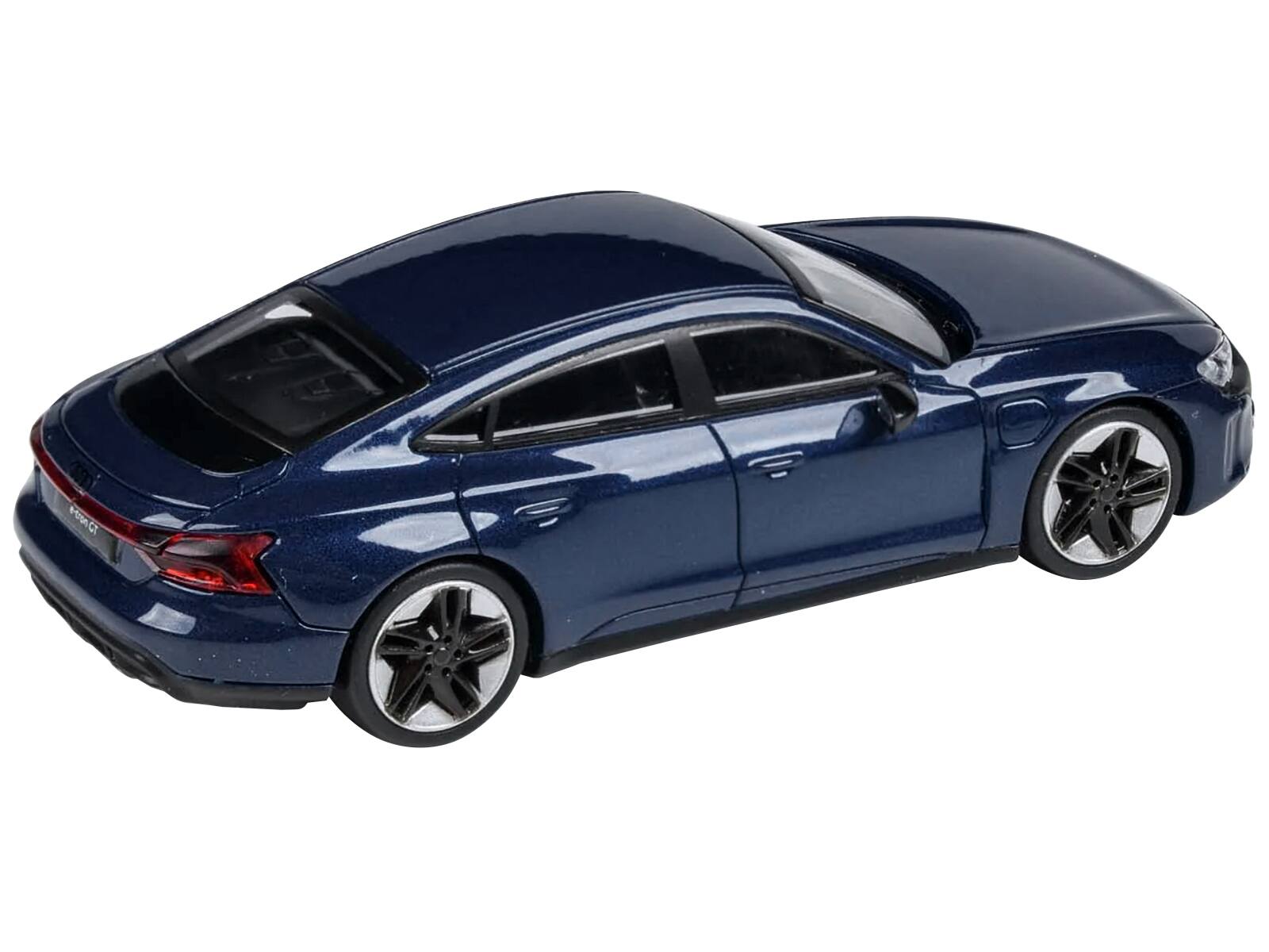 Angle. Paragon - Audi E-tron GT RS Ascari Blue Metallic 1/64 Diecast Model Car by Paragon Models - Blue Metallic.