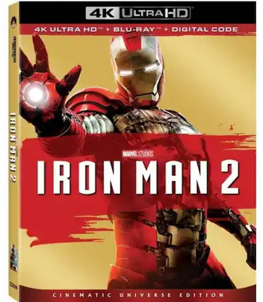 Front. Iron Man 2 - 4K Blu-Ray.