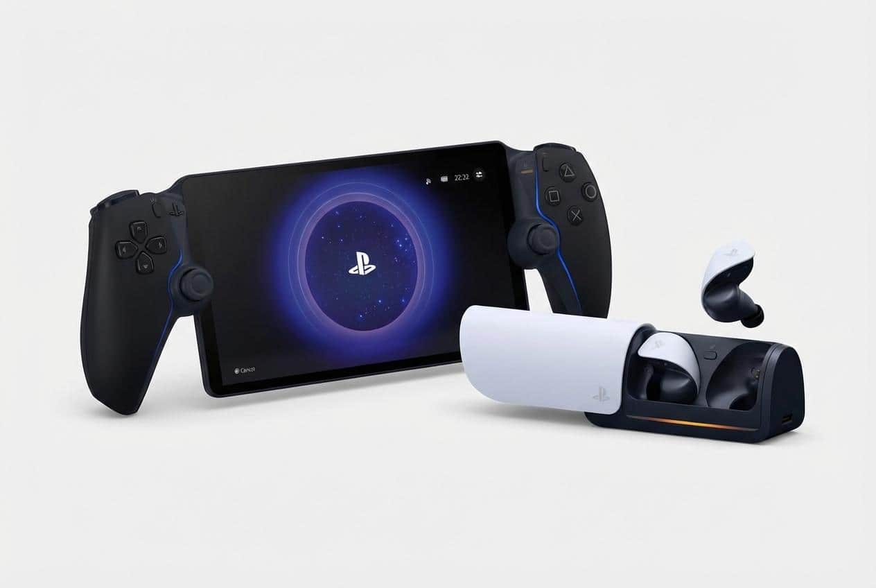 PlayStation Portal Midnight PS5 Console w/PULSE Explore Earbuds