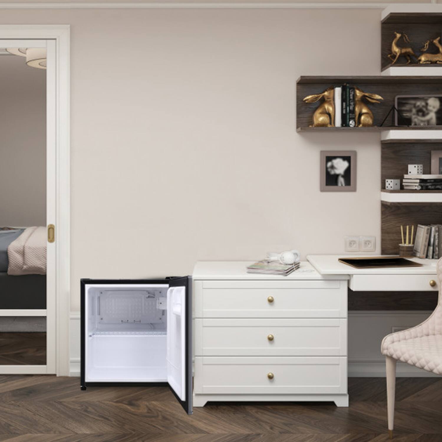 Alt View 1. Magic Chef - 1.7 Cubic-ft All-Refrigerator - Black.