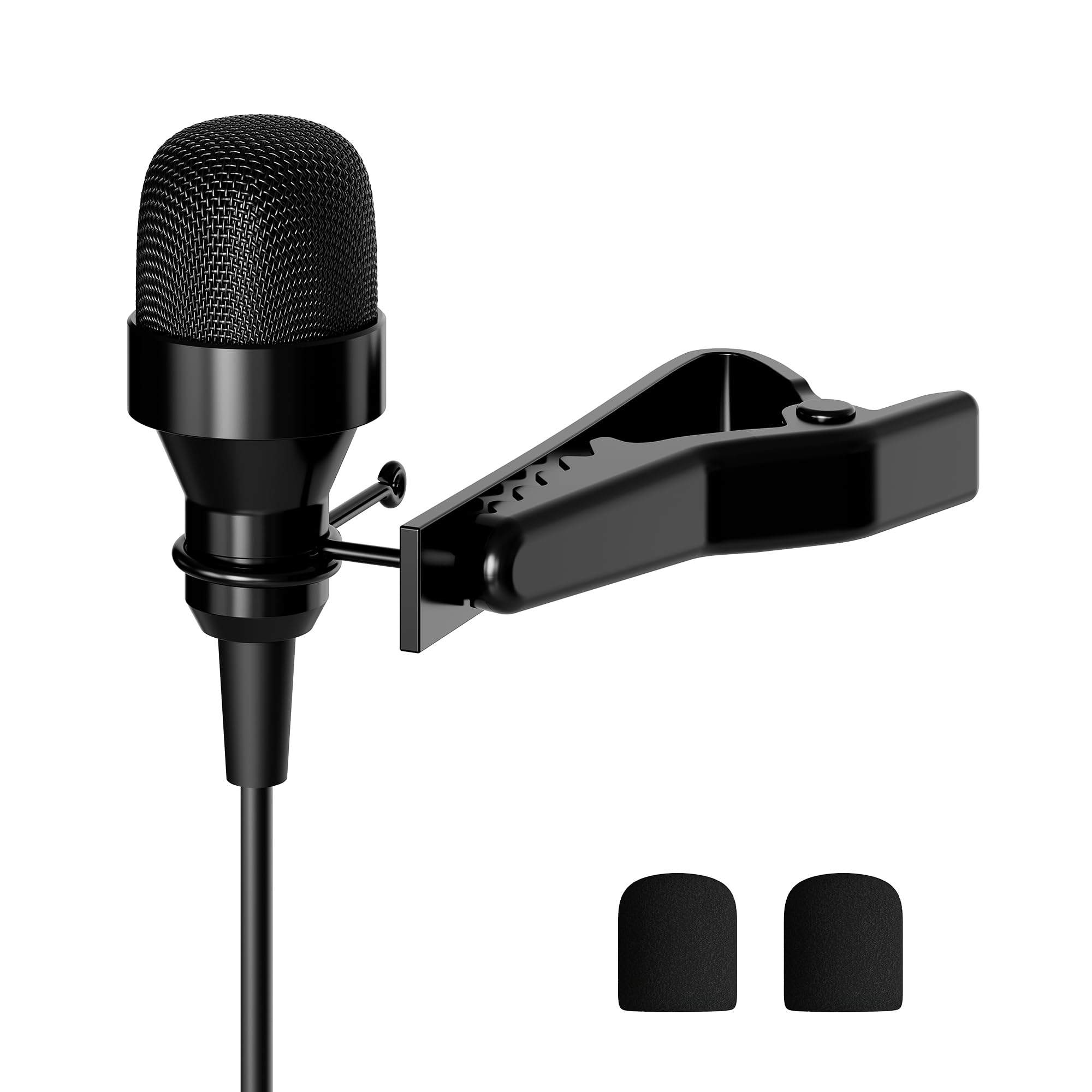 Back. TECH SAFARI - Pro Condenser Lavalier Lapel Microphone Mic j 017 Compatible With Sennheiser Wireless Transmitter Noise Can - Default.