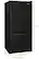 Alt View 3. Whirlpool - 18.7 Cu. Ft. Bottom-Freezer Refrigerator with Spillguard Glass Shelves - Black.