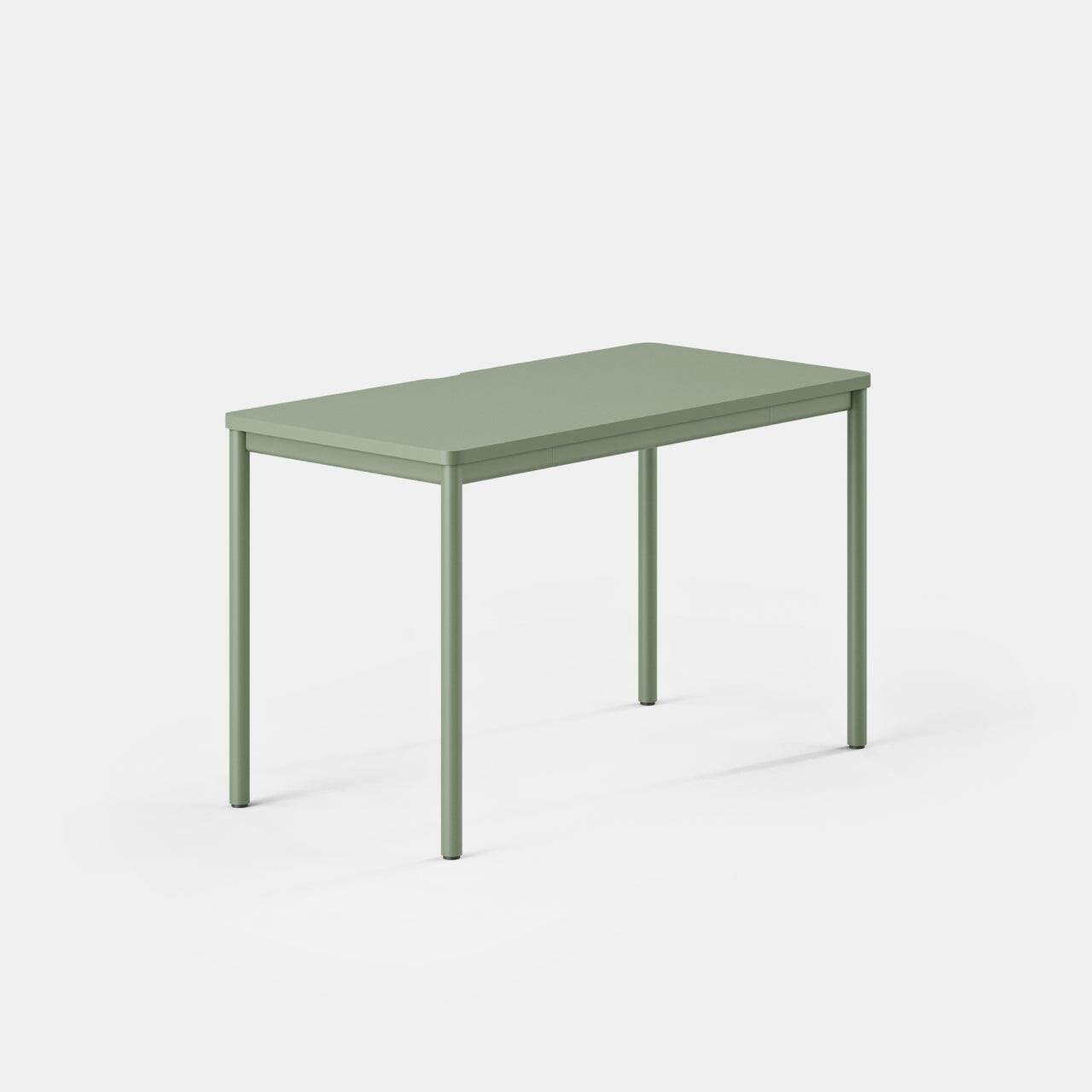 Angle. Branch Furniture - Branch 48" Daily Desk – Functional Home Office Desk with Timeless Design, Rounded Corners & Built-in Cable Notch - Sage.