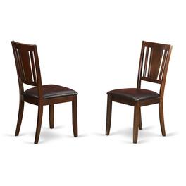 East West Furniture - 6 Pc Kitchen Table with bench-Table and 4 Chairs for Dining room and Bench - Mahogany