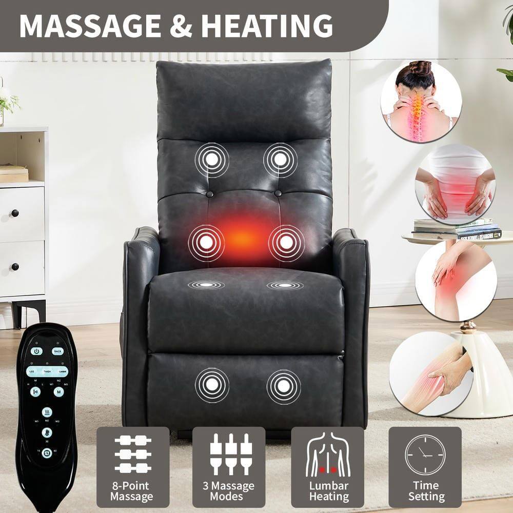 MASSAGE & HEATING

- 8-Point Massage
- 3 Massage Modes
- Lumbar Heating
- Time Setting