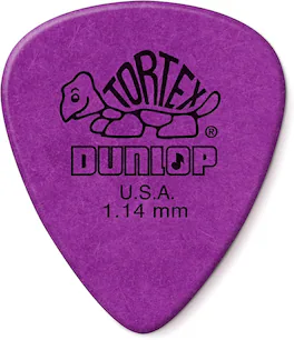Dunlop - Tortex Standard 1.14mm Guitar Picks - 12 Pack - Purple