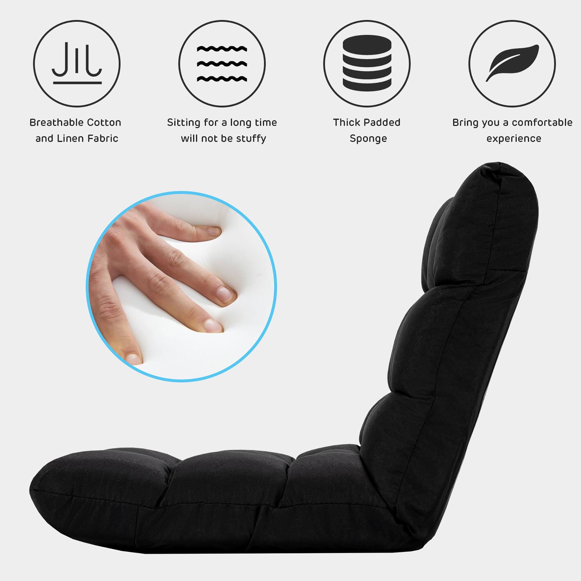 - Breathable Cotton and Linen Fabric
- Sitting for a long time will not be stuffy
- Thick Padded Sponge
- Bring you a comfortable experience