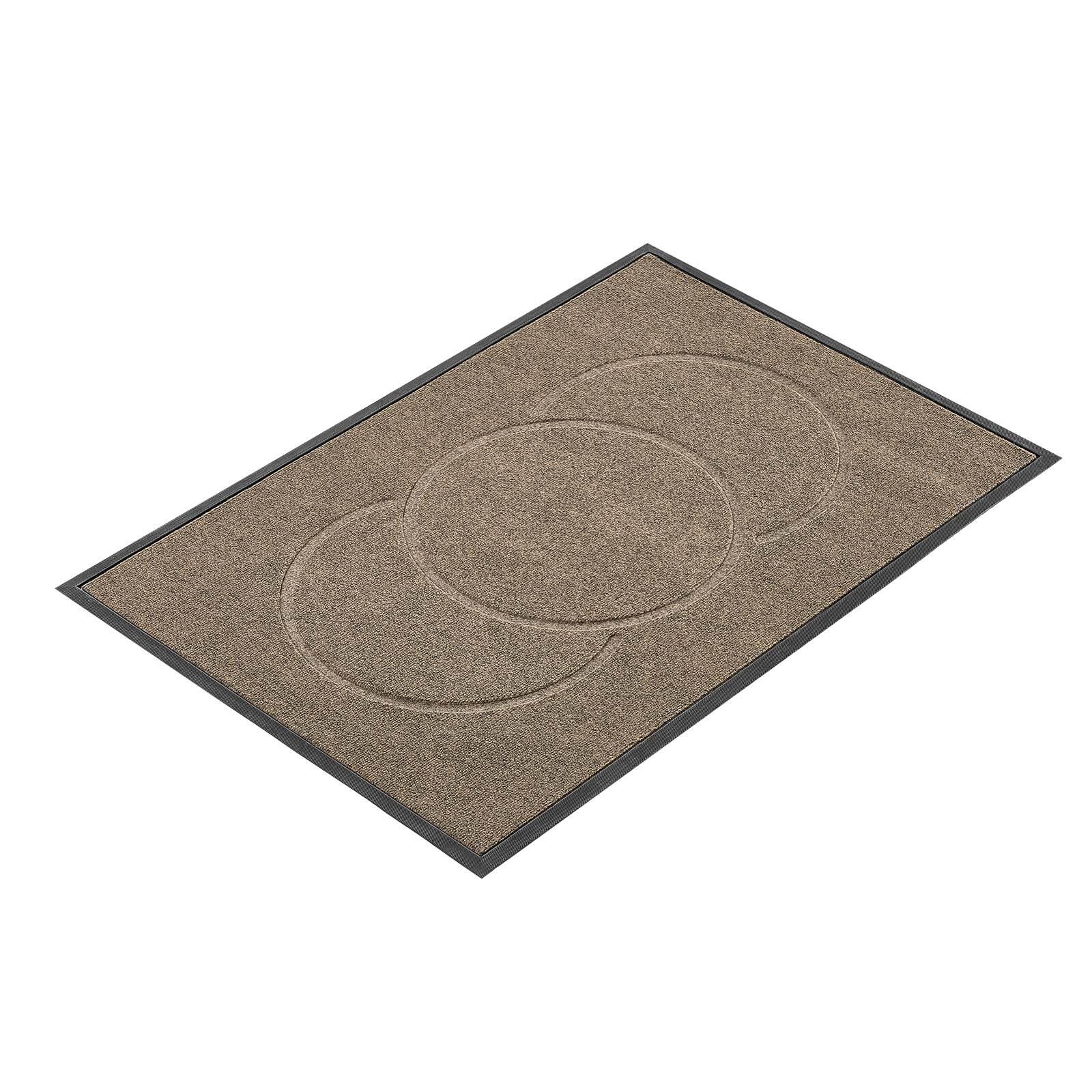 Alt View 5. VEVOR - Front Door Mat, 47 x 32 in Commercial Floor Mat for Indoor and Outdoor, Modern Stylish Carpet with TPE Backing - Brown.