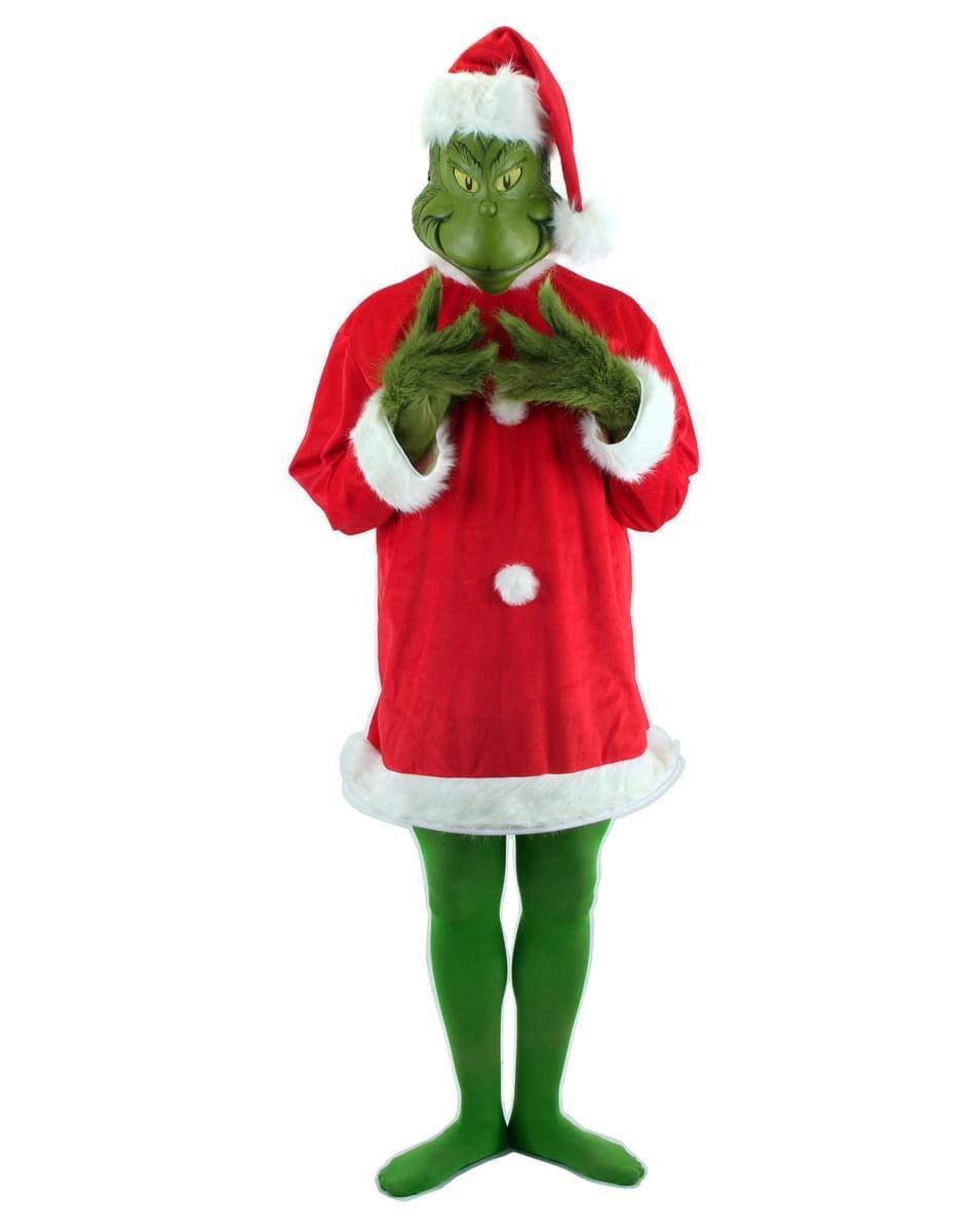 Alt View 1. Elope - Grinch Who Stole Christmas: Santa Grinch Adult Costume X-Large - Red.