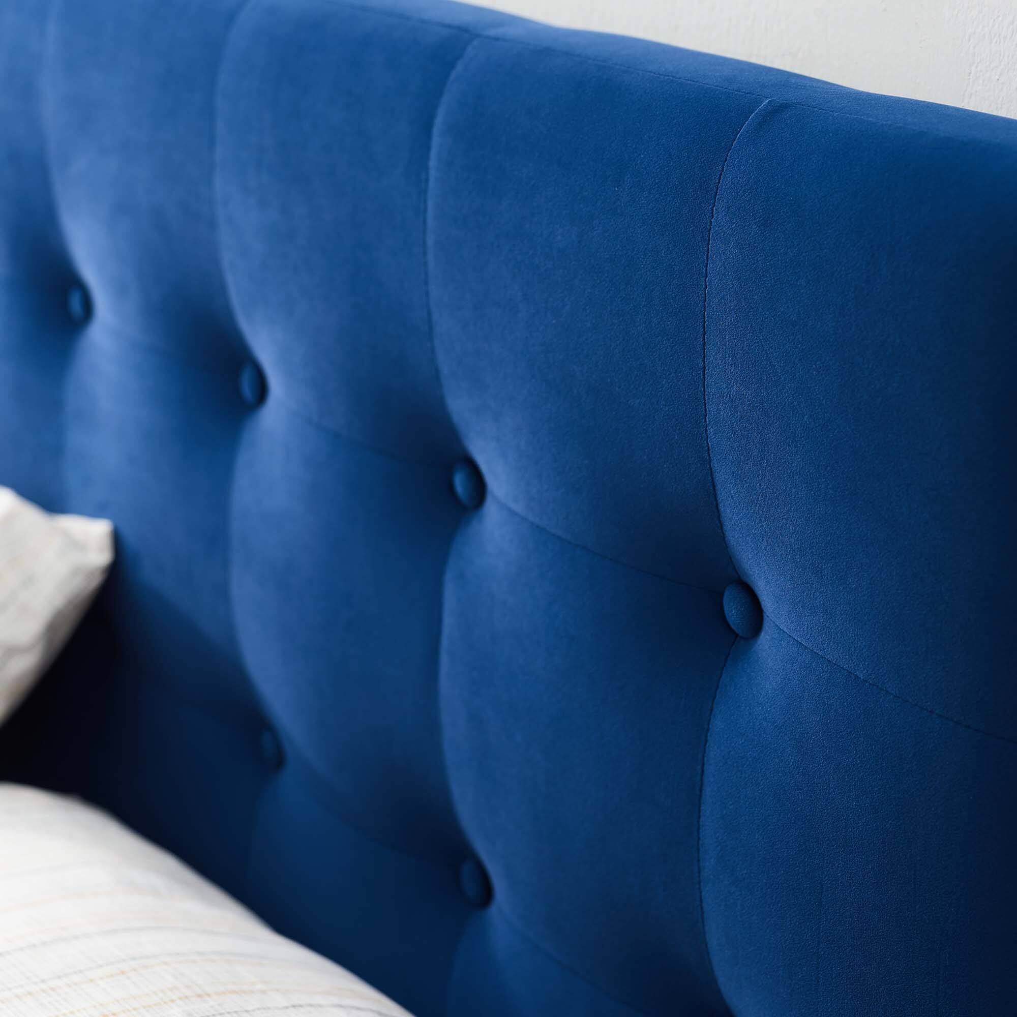 Alt View 4. Modway - Emily Biscuit Tufted Performance Velvet Full Headboard by Modway - Blue.