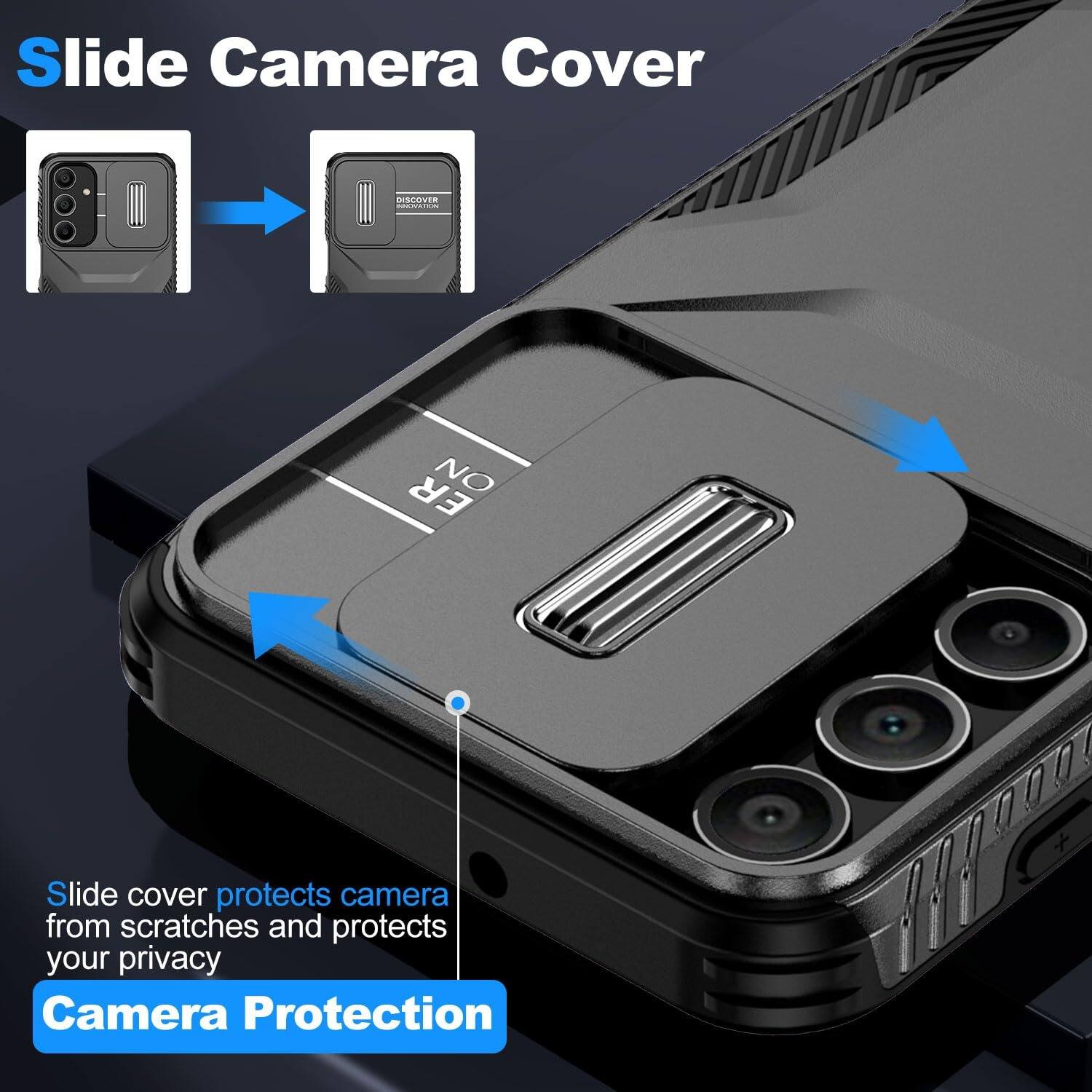 Slide Camera Cover

DISCOVER INNOVATION

Slide cover protects camera from scratches and protects your privacy

Camera Protection