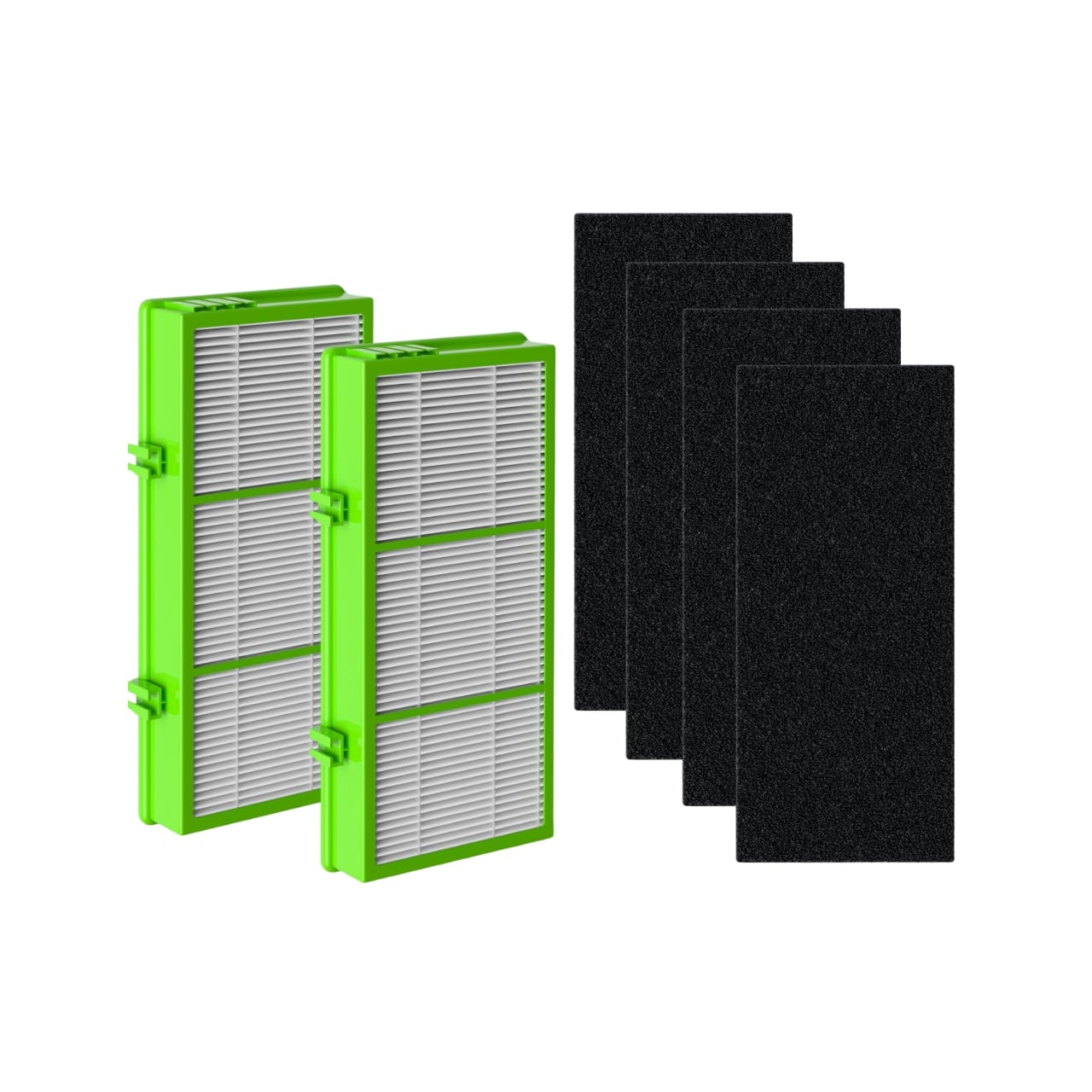 Nispira - AER1 HAPF300AHD Allergan Remover Filters for Holmes Air Purifier HAPF300AH-U4R HAPF30AT HAP242-NUC, 2 HEPA 4 Car - Green