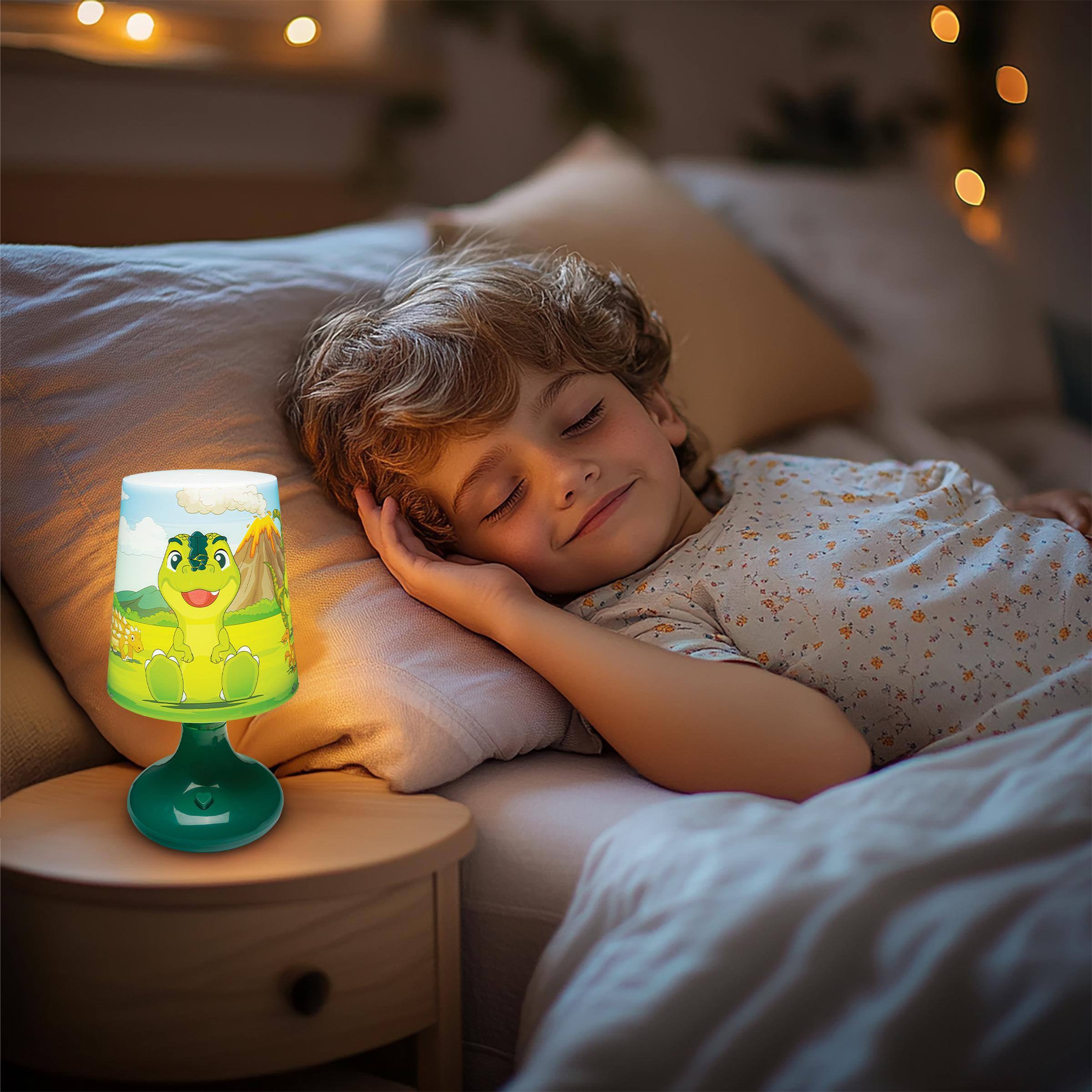 Alt View 4. Lexibook - Dinosaur Wireless Mini Bedside Lamp and Nightlight.