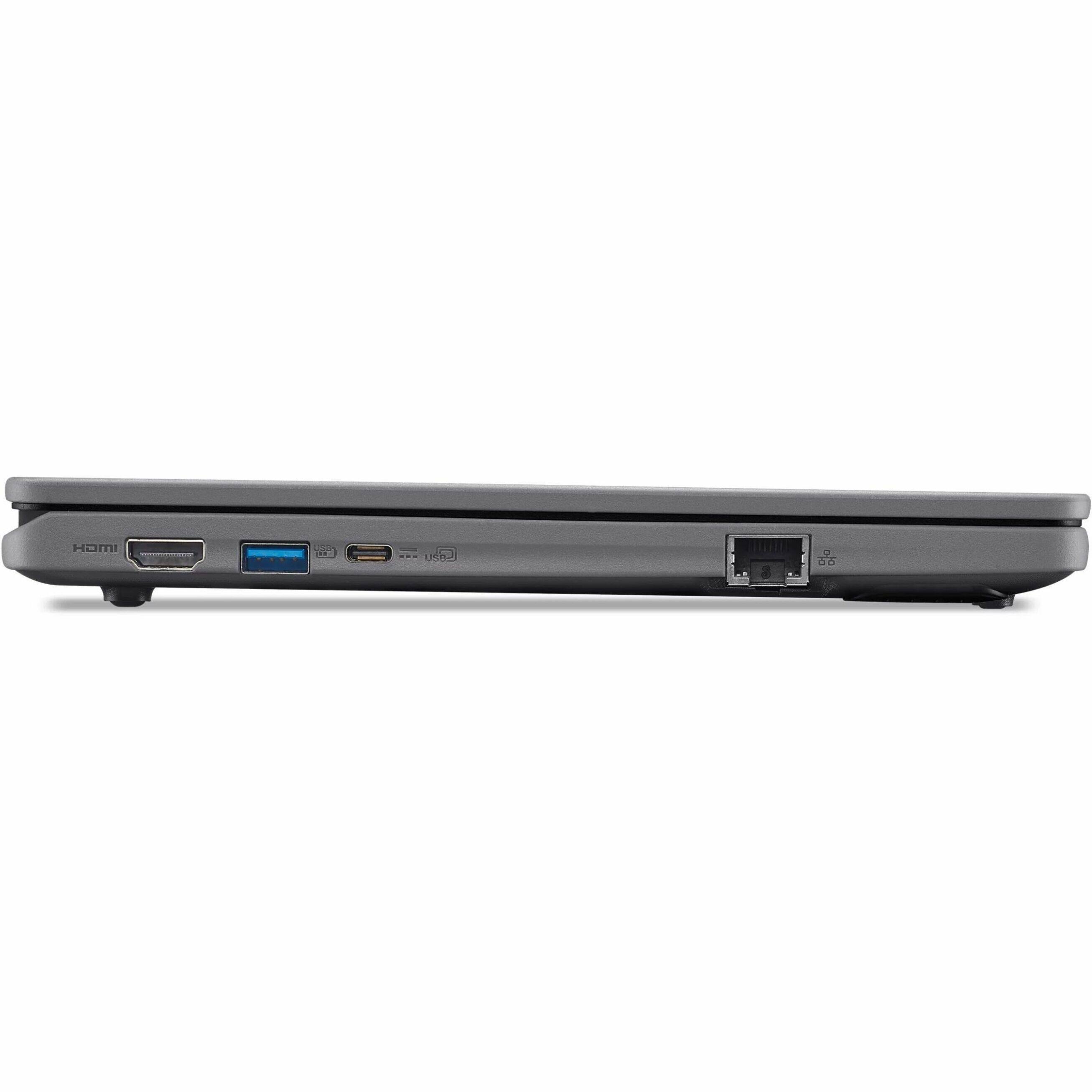 Alt View 13. Acer - TravelMate B3 11 TMB311-34T 11.6" LCD 1920 x 1080 (Full HD) Touch Screen Laptop - Intel N-Series with 8GB Memory - Black.