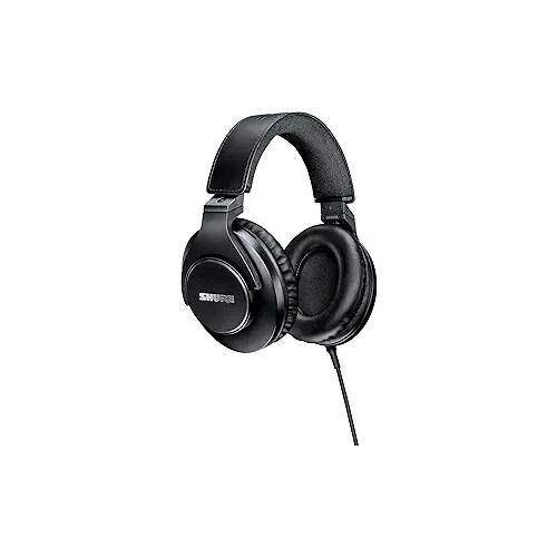 Shure - SRH440A Over-Ear Wired Headphones for Monitoring & Recording, Professional Studio Grade, Enhanced Frequency Respon - Black