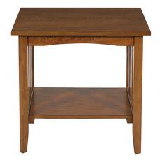 Front. OSP Home Furnishings - Sierra Mission End Table - Ash Finish.