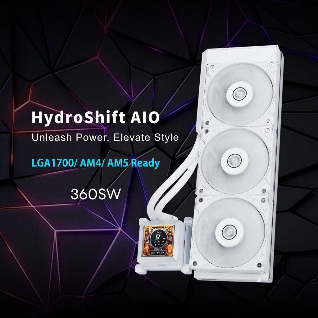 HydroShift AIO  
Unleash Power, Elevate Style  
LGA1700/ AM4/ AM5 Ready  
360SW