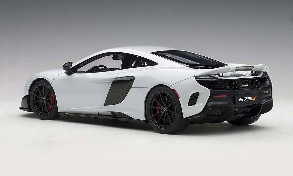 Alt View 3. Autoart - McLaren 675LT Silica White 1/18 Model Car by Autoart.