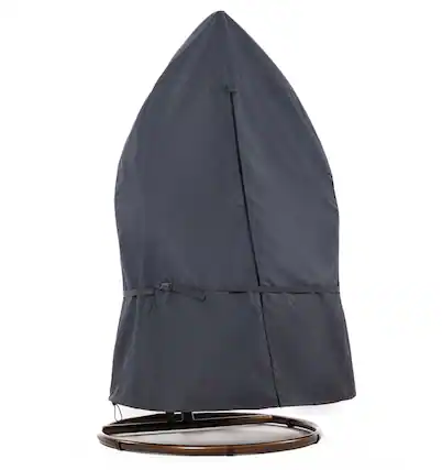 Front. F&J Outdoors - F&J Outdoors Premium Waterproof Outdoor Patio Egg Chair Cover - GREY.