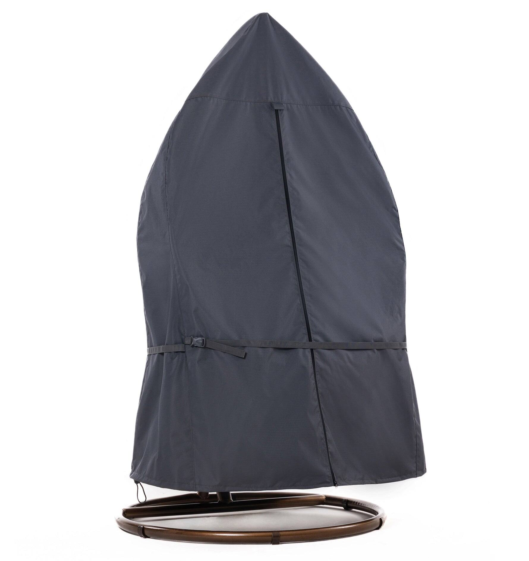 Front. F&J Outdoors - F&J Outdoors Premium Waterproof Outdoor Patio Egg Chair Cover - GREY.