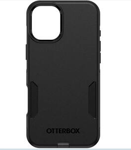 OtterBox - Refurbished Excellent - iPhone 16 Plus Commuter Series Case with MagSafe - Plastic Solid Pattern - Black