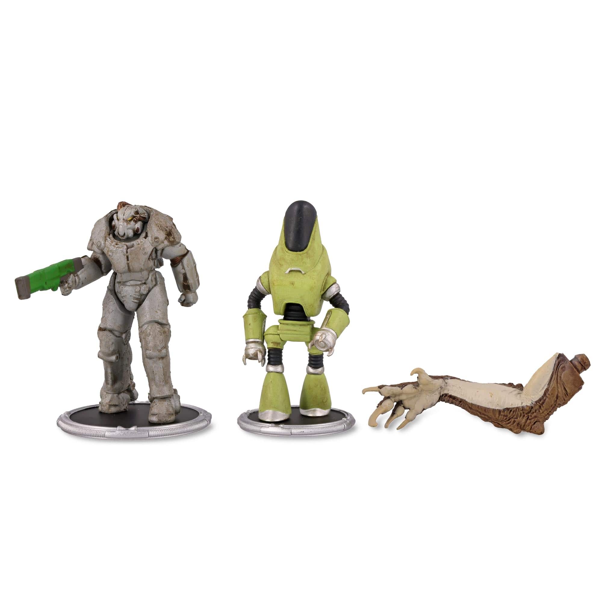 Toynk - Fallout X01 and Protectron Mini Figure Set (Build-a-Figure Deathclaw) - Green