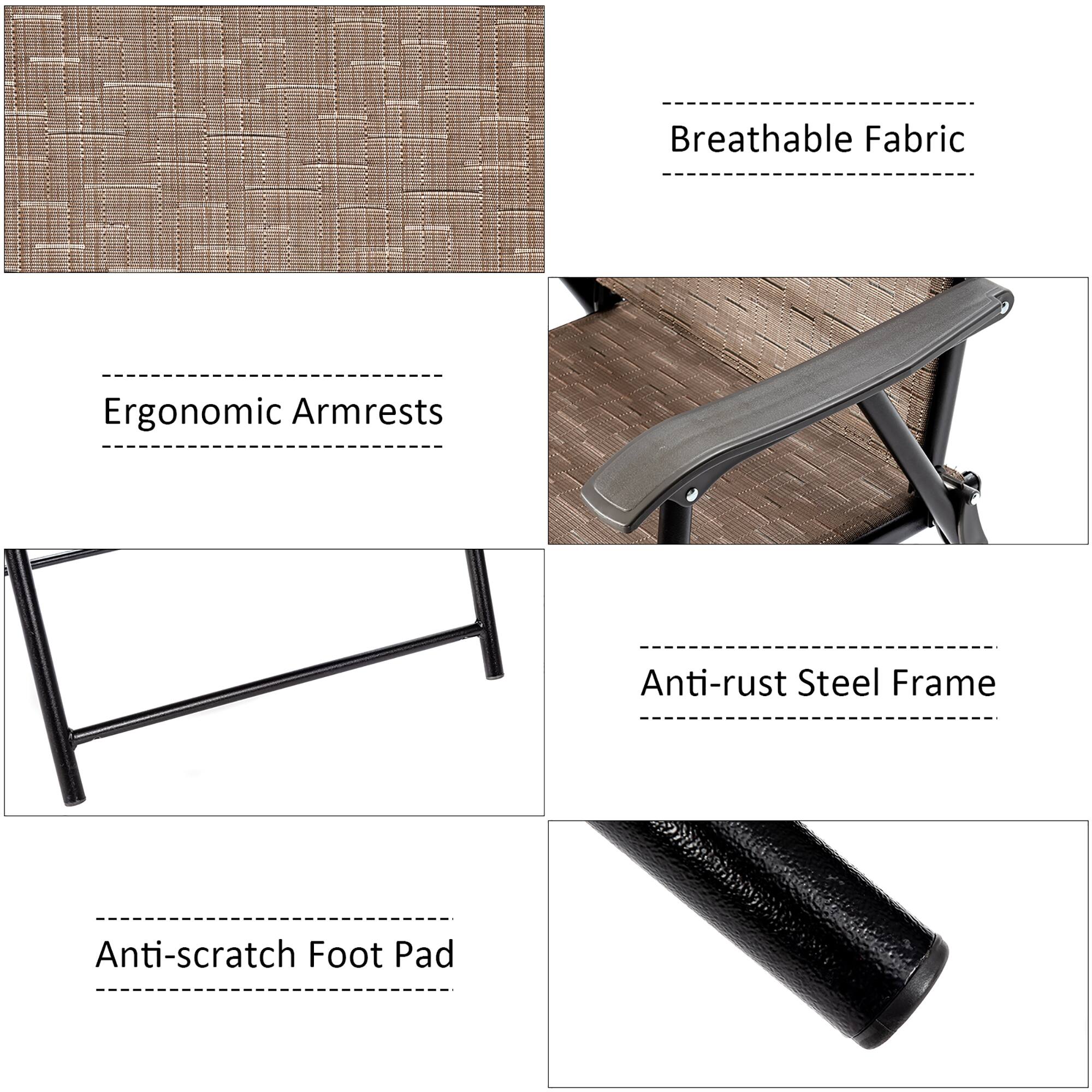 - Breathable Fabric
- Ergonomic Armrests
- Anti-rust Steel Frame
- Anti-scratch Foot Pad