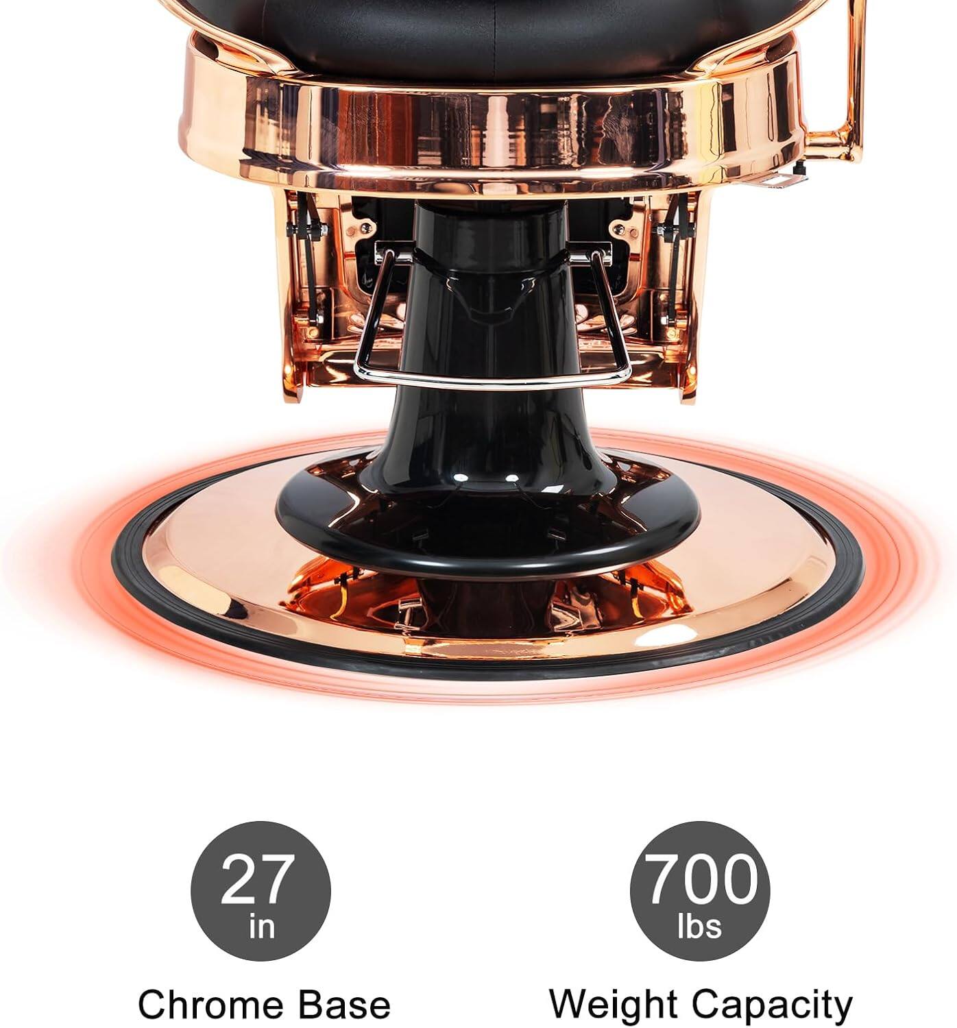 27 in  
700 lbs  
Chrome Base  
Weight Capacity