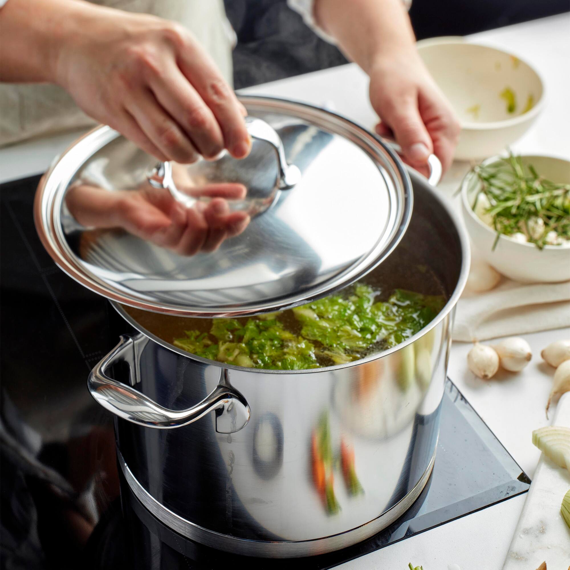 Alt View 5. Demeyere - Demeyere Atlantis Proline 7 8.5-qt Stainless Steel Stock Pot - Stainless Steel.