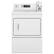 Front. Whirlpool - 7.4 Cu. Ft. Commercial Electric Dryer with Factory Installed Coin Drop & Coin Box - White.