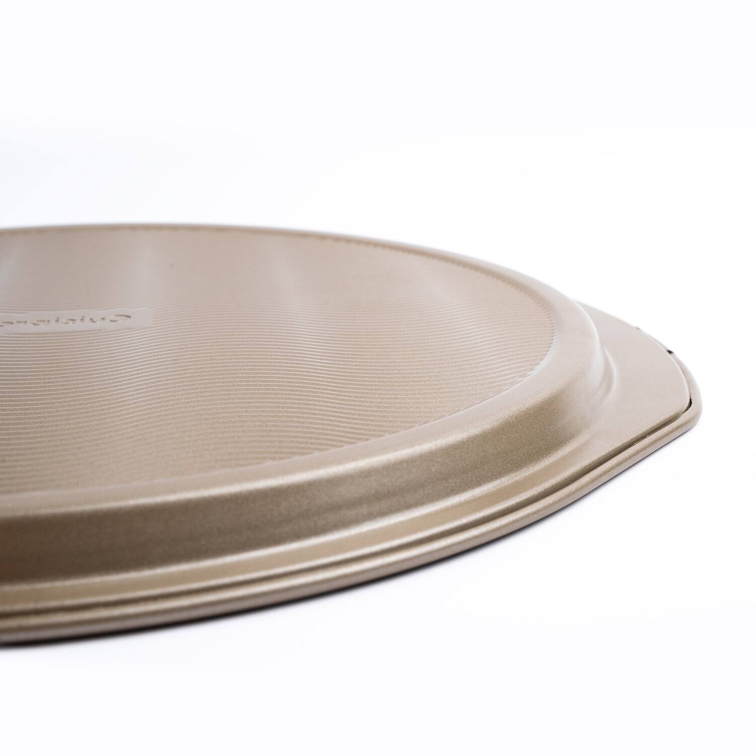 Alt View 3. Cuisipro - 14-Inch Steel Nonstick Pizza Pan - Brown.