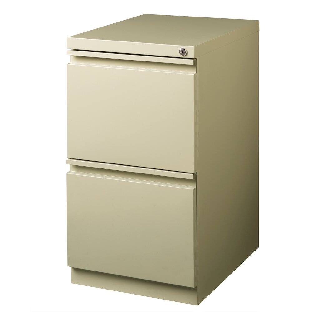 Alt View 1. Hirsh - Hirsh 20" Deep Mobile Pedestal File Cabinet 2 Drawer File-File, Putty - Clear.