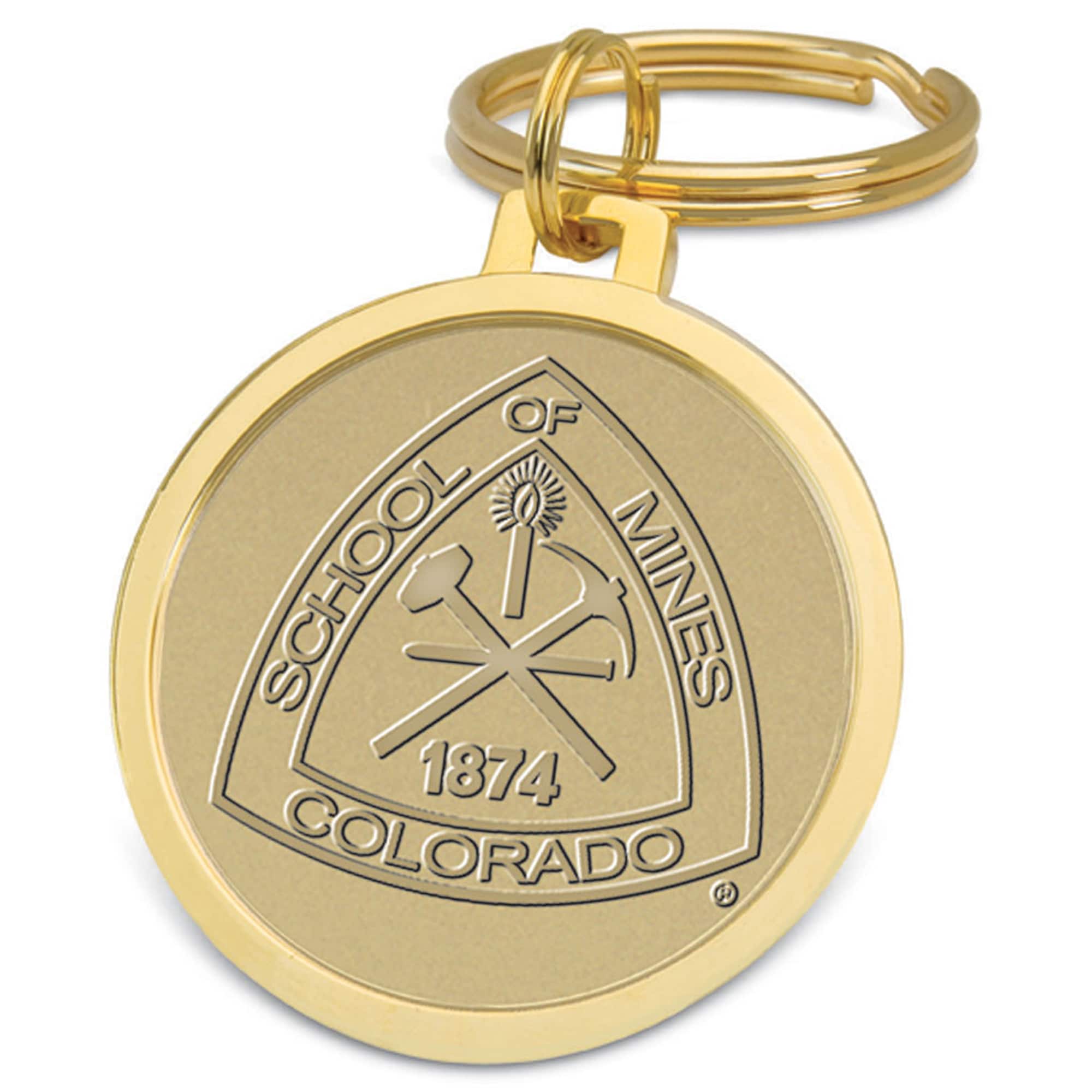 Jardine - Colorado School of Mines Orediggers Team Logo Split-Wire Key Ring - Gold