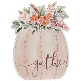 BreeBe - *Gather Chunky Watercolor Pumpkin Sitter - Multi