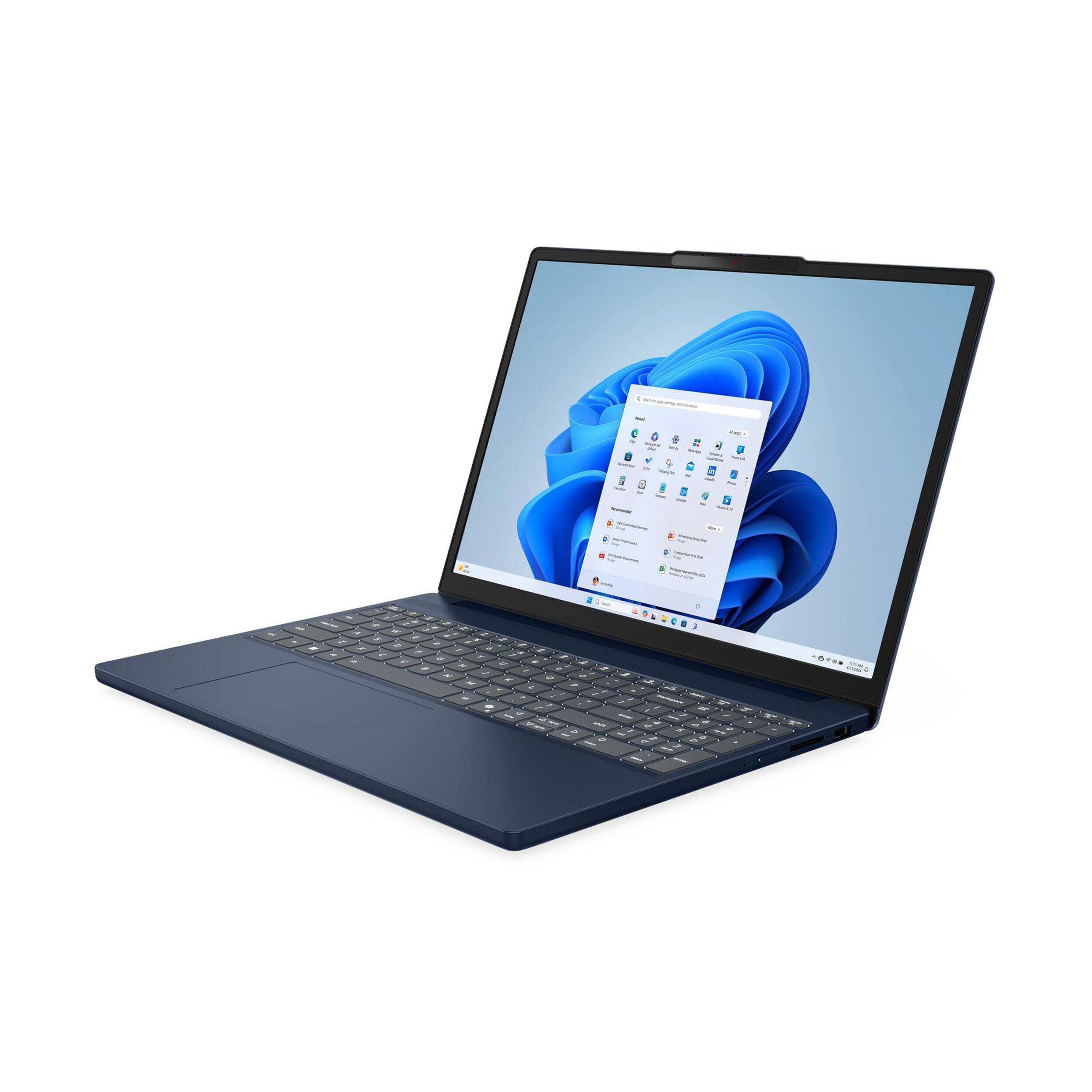 Alt View 2. Lenovo - Lenovo IdeaPad Slim 3i 15.3" WUXGA Touch Laptop,Intel Core 5 210H,16GB RAM,1TB SSD+160GB Dock Set,Win 11,Backlit,Blue - Blue.