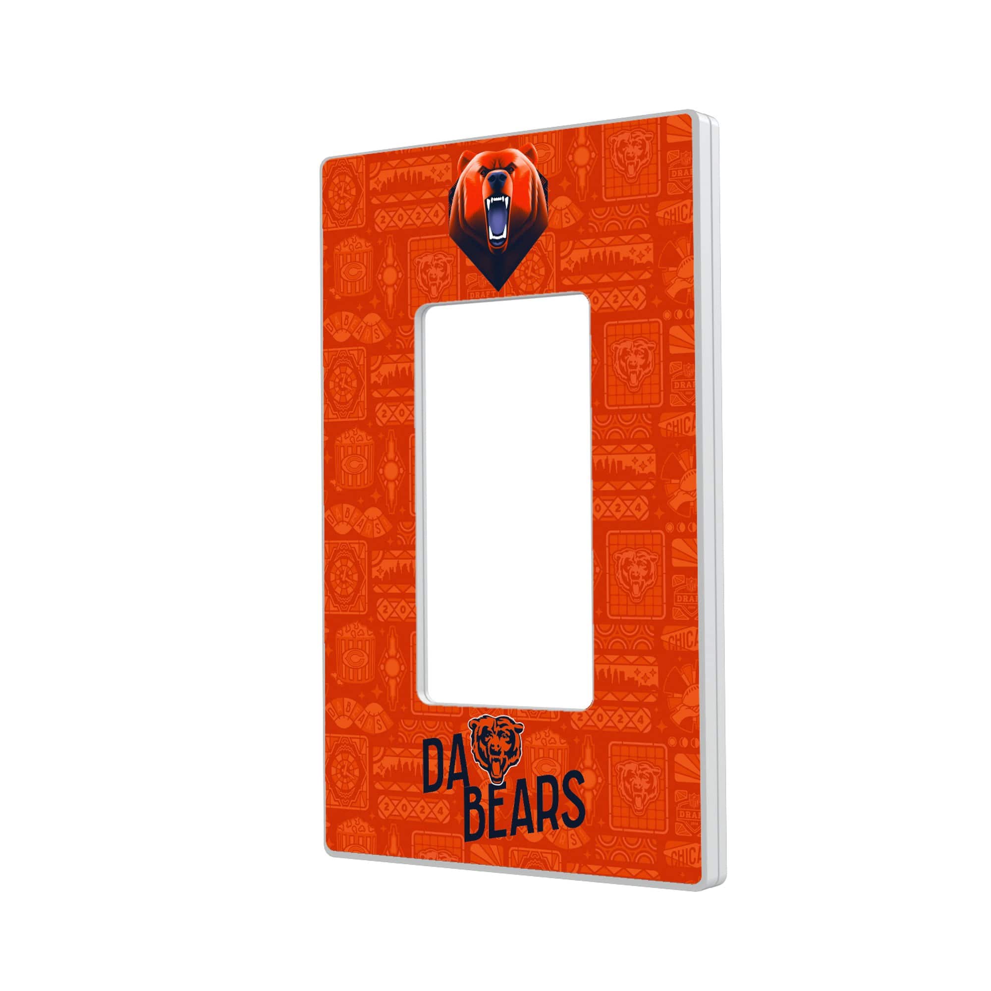 Keyscaper - Chicago Bears 2024 Illustrated Limited Edition Single Rocker Light Switch Plate - White price history on PriceWatchPro