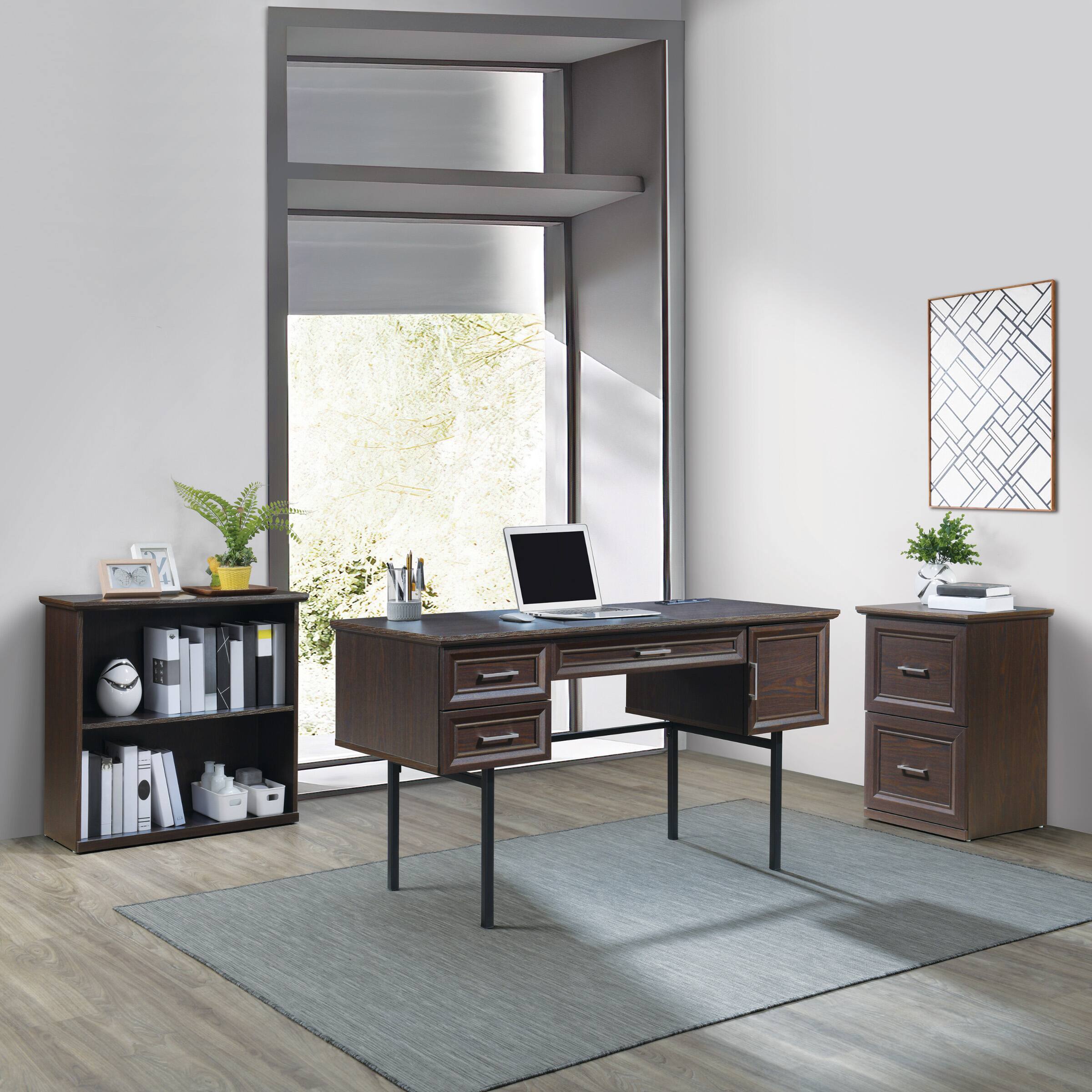 Alt View 14. OSP Home Furnishings - Jefferson Executive Desk With Power - Espresso.