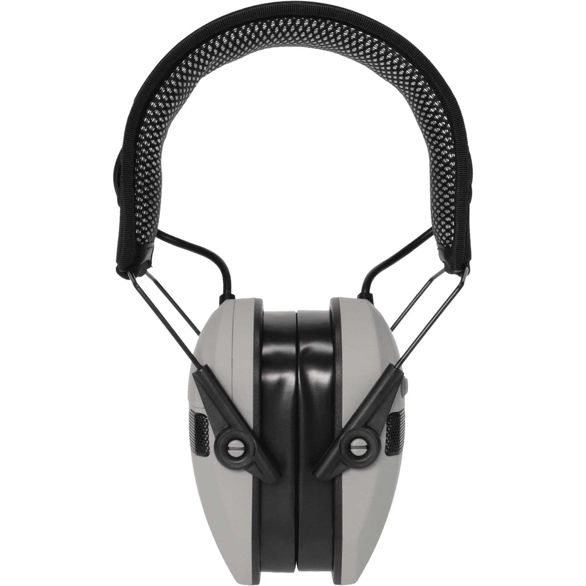 Alt View 1. Walker’s - Walker's - Razor Bluetooth Digital X-TRM Muff with Cooling Pads & Moisture Wicking Headband - Grey - Grey.