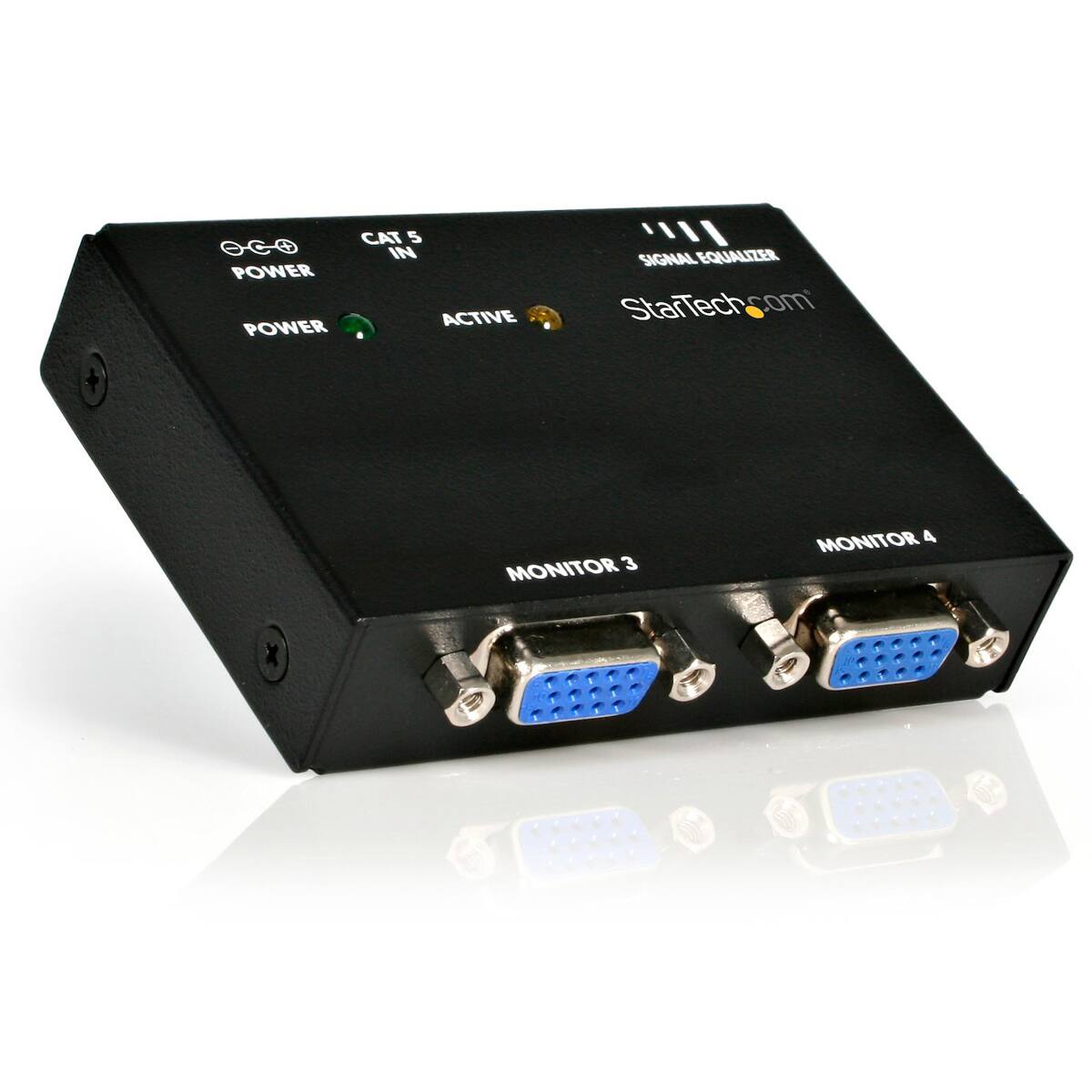 CAT 5 IN  
POWER  
ACTIVE  
SIGNAL EQUALIZER  
StarTech.com  
MONITOR 3  
MONITOR 4