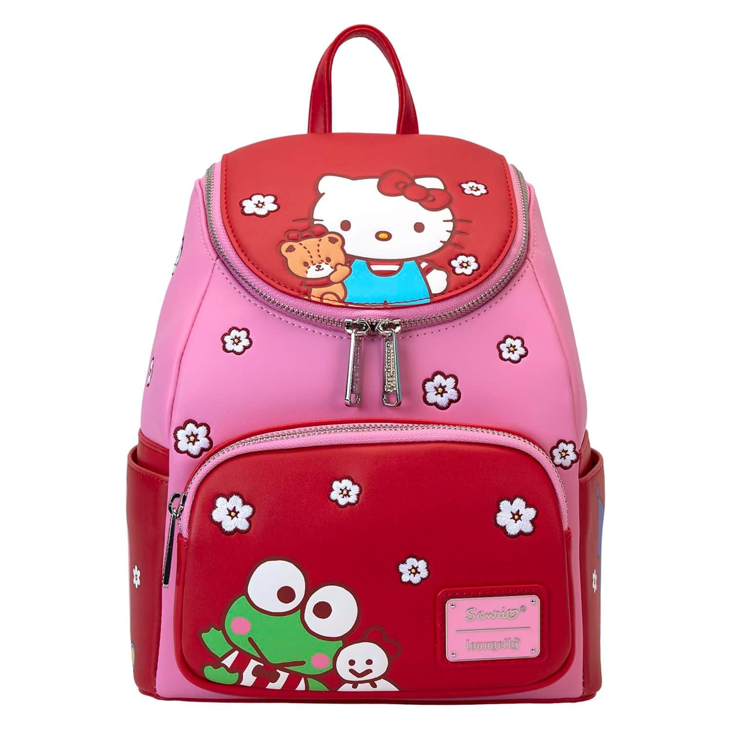 Loungefly Sanrio Hello Kitty & Friends Pink Mini Faux Leather Shell Backpack - Multicolored