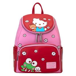 LoungeFly - Sanrio Hello Kitty & Friends Pink Mini Faux Leather Shell Backpack - Multicolored