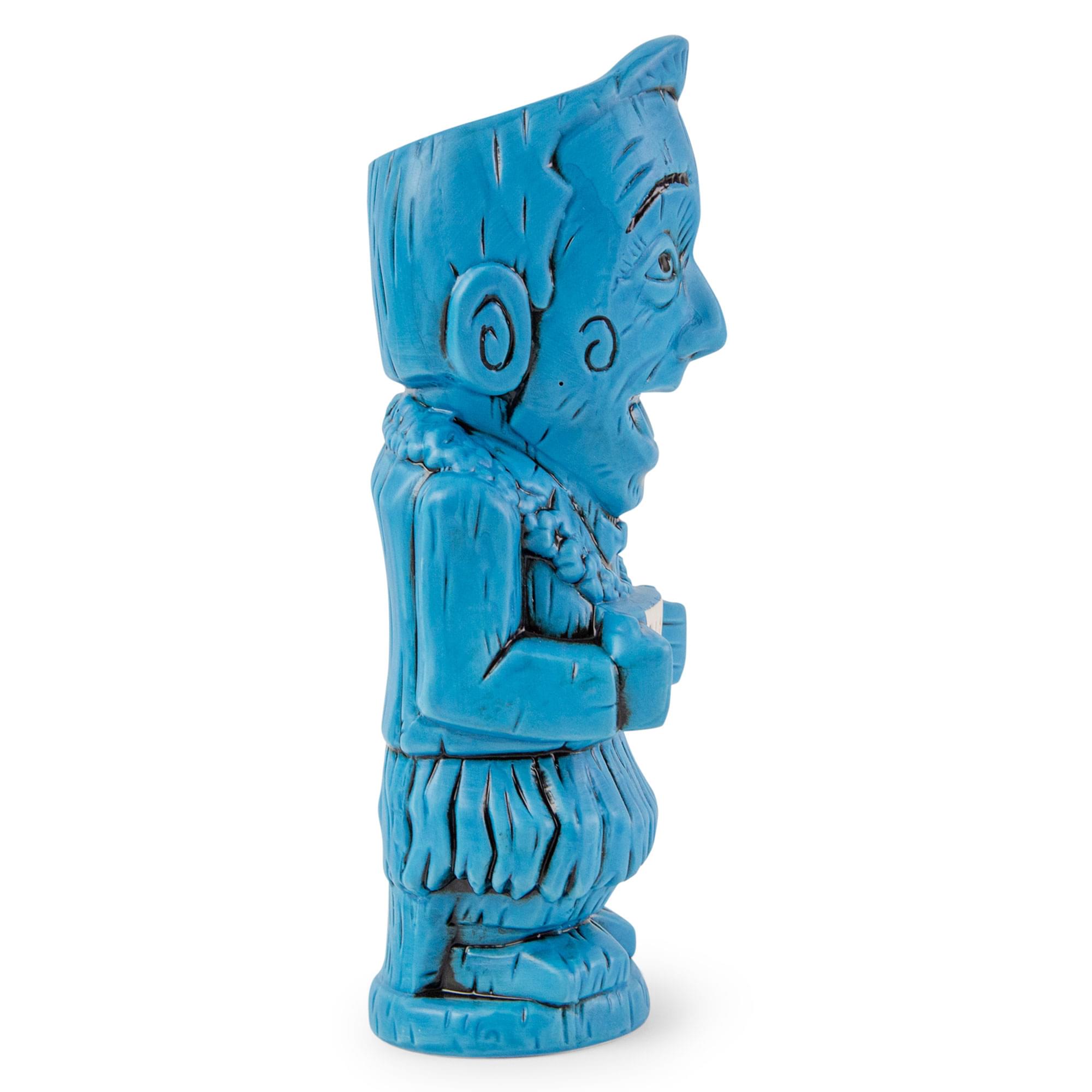 Alt View 1. ThinkGeek - Geeki Tikis Pee-Wee Herman "Aloha" Ceramic Mug | Holds 12 Ounces - Blue.