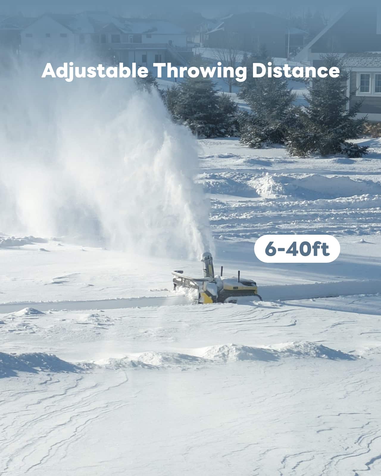 Adjustable Throwing Distance
6-40ft