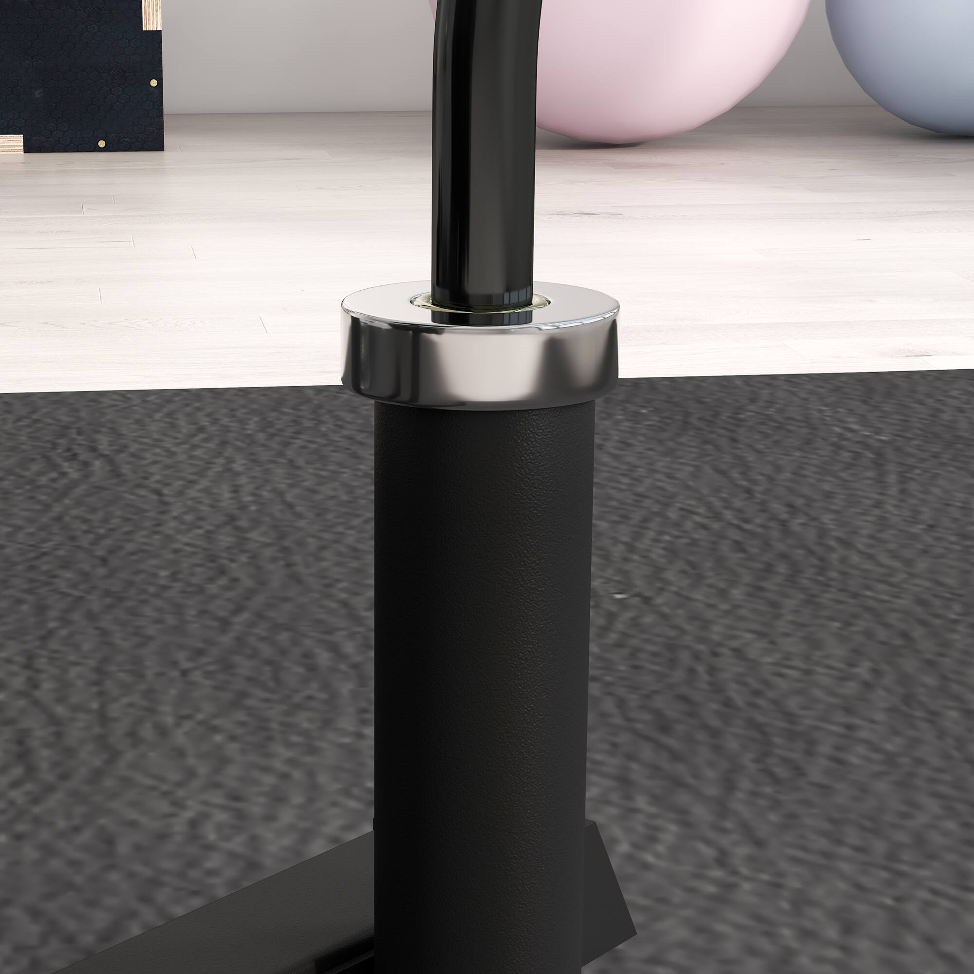 Alt View 5. Soozier - 2-inch Weight Rack for Plates and 3 Bars, Olympic Weight Tree Bumper Plate Storage Holder, 660 lbs. Capacity - Black.