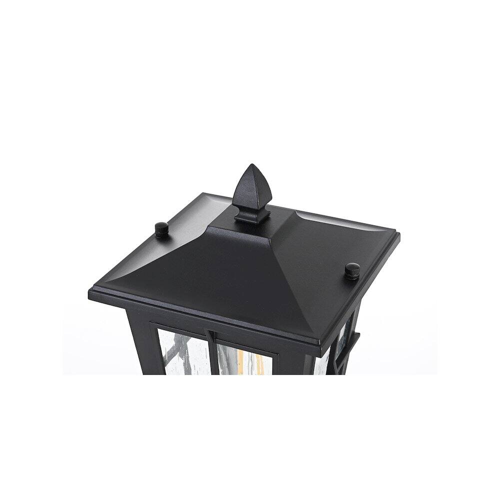 Alt View 2. Elegant Lighting - Bodine 7 inch Outdoor Pendant in Black - Black.