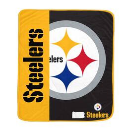 Pegasus - Pittsburgh Steelers 50" x 60" Endzone Ultra Soft Throw Blanket - Multicolor