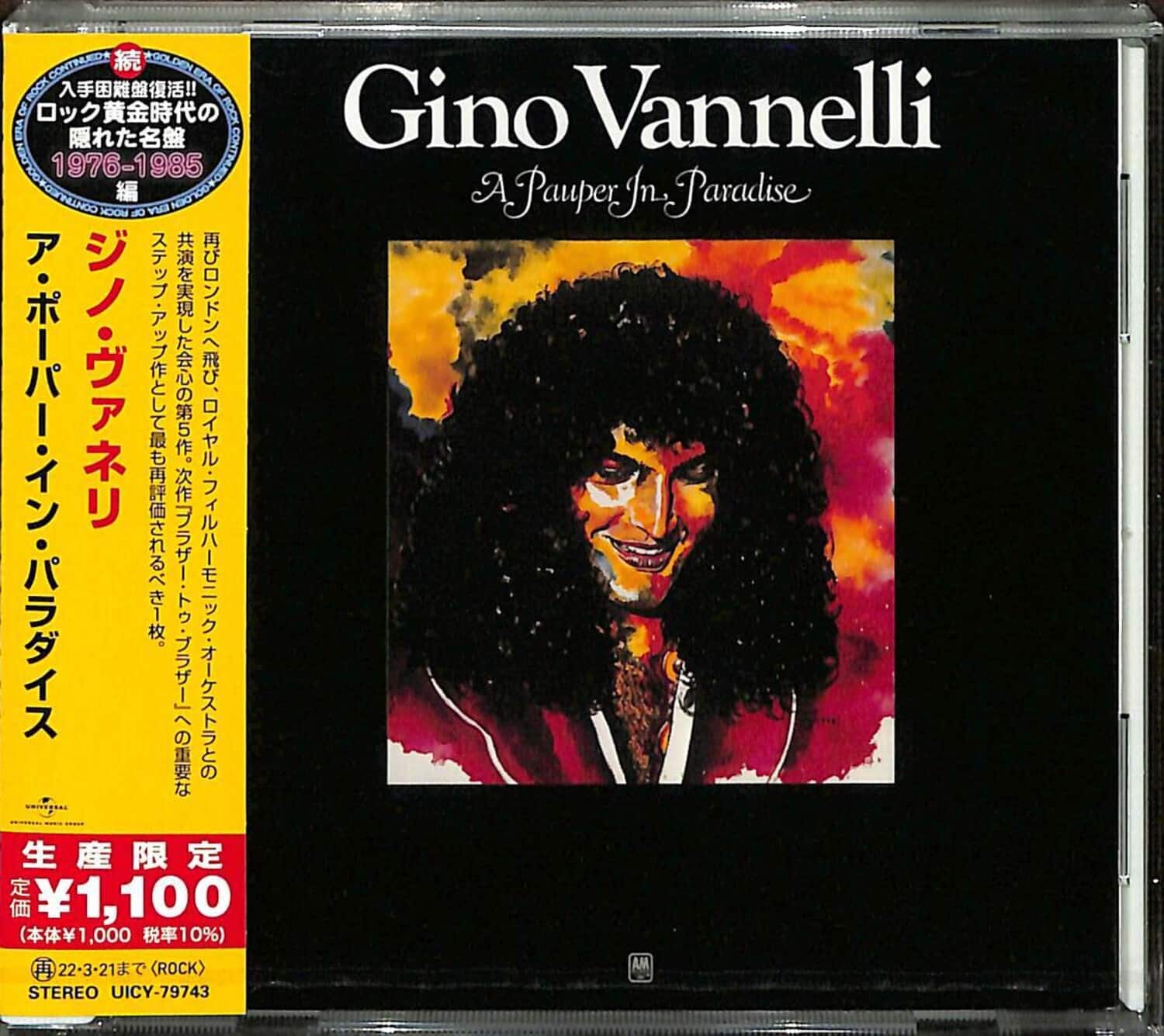 UMG - Gino Vannelli - A Pauper In Paradise   - COMPACT DISCS [CD] price history on PriceWatchPro